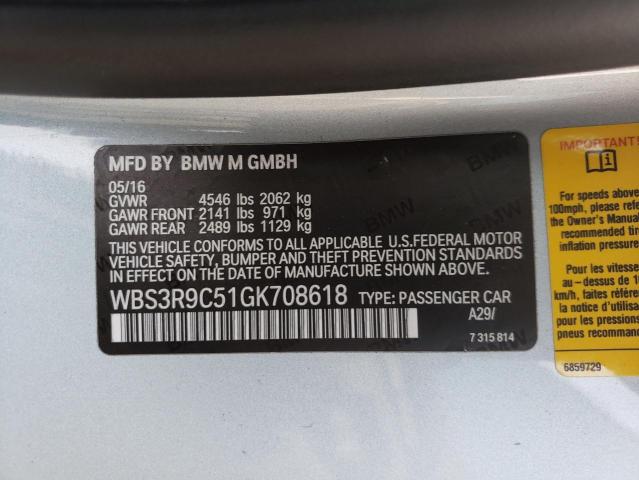 Photo 10 from auction – 2016 BMW M4 with VIN WBS3R9C51GK708618