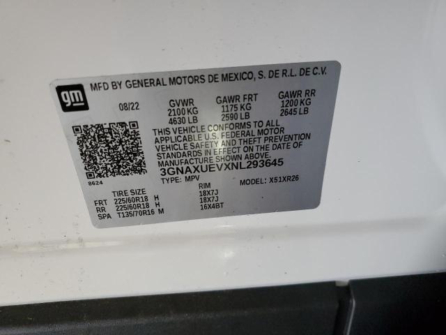 Photo 10 from auction – 2022 CHEVROLET EQUINOX LT with VIN 3GNAXUEVXNL293645