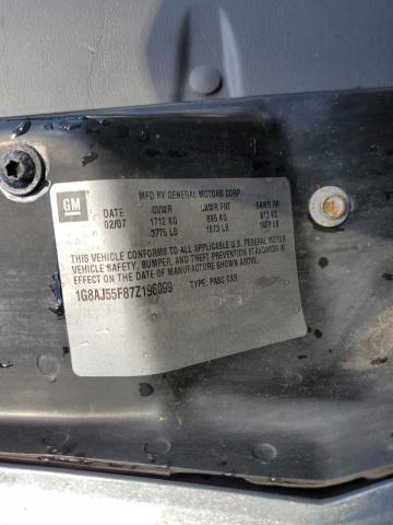 Photo 10 from auction – 2007 SATURN ION LEVEL with VIN 1G8AJ55F87Z196099