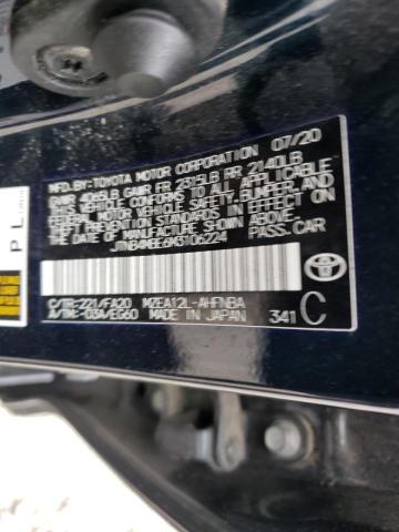 Photo 10 from auction – 2021 TOYOTA COROLLA SE with VIN JTNB4MBE6M3106224