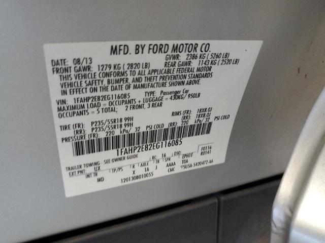 Photo 10 from auction – 2014 FORD TAURUS SEL with VIN 1FAHP2E82EG116085