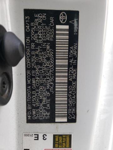 Photo 10 from auction – 2013 TOYOTA SCION TC with VIN JTKJF5C77D3065997