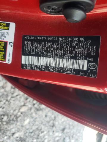 Photo 10 from auction – 2012 TOYOTA COROLLA BA with VIN 2T1BU4EE6CC908066