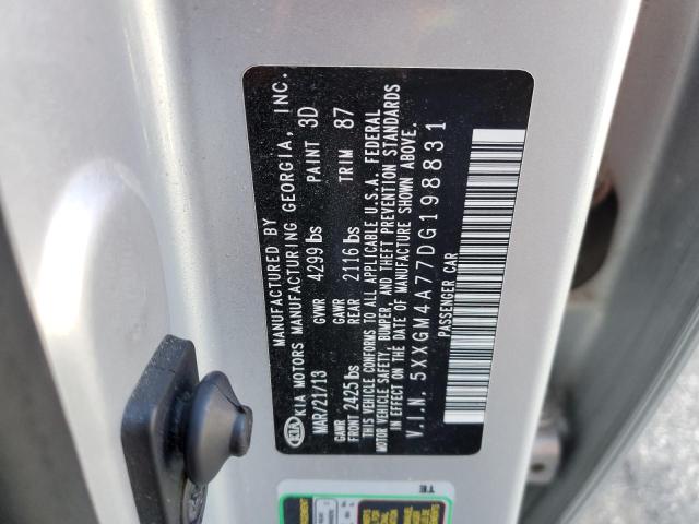 Photo 10 from auction – 2013 KIA OPTIMA LX with VIN 5XXGM4A77DG198831