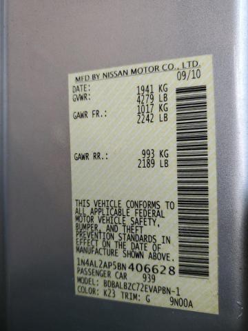 Photo 10 from auction – 2011 NISSAN ALTIMA BAS with VIN 1N4AL2AP5BN406628