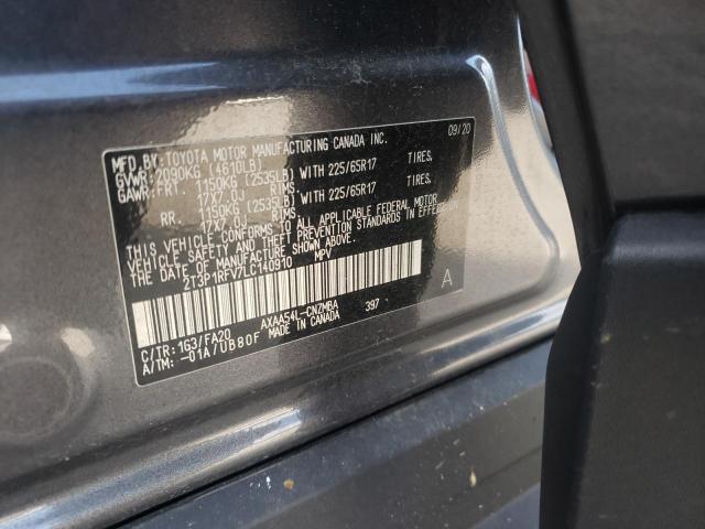 Photo 10 from auction – 2020 TOYOTA RAV4 XLE with VIN 2T3P1RFV7LC140910