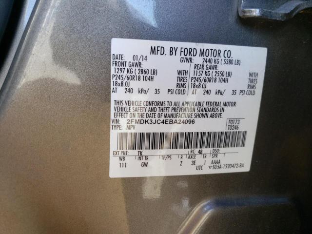 Photo 10 from auction – 2014 FORD EDGE SEL with VIN 2FMDK3JC4EBA24096