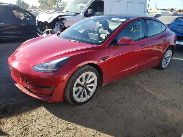 TESLA MODEL 3 2022 with VIN 5YJ3E1EA3NF144401 - Photo from auction