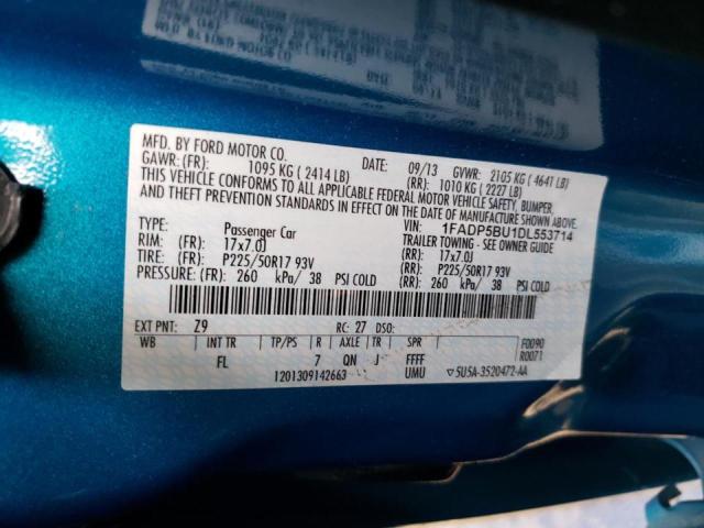 Photo 10 from auction – 2013 FORD C-MAX SEL with VIN 1FADP5BU1DL553714