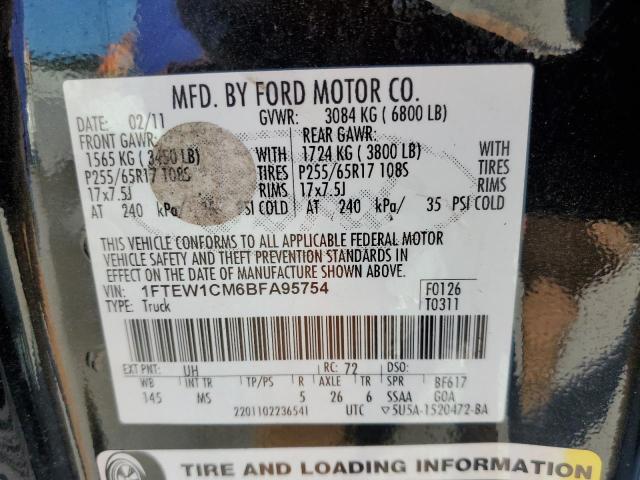 Photo 10 from auction – 2011 FORD F150 SUPER with VIN 1FTEW1CM6BFA95754