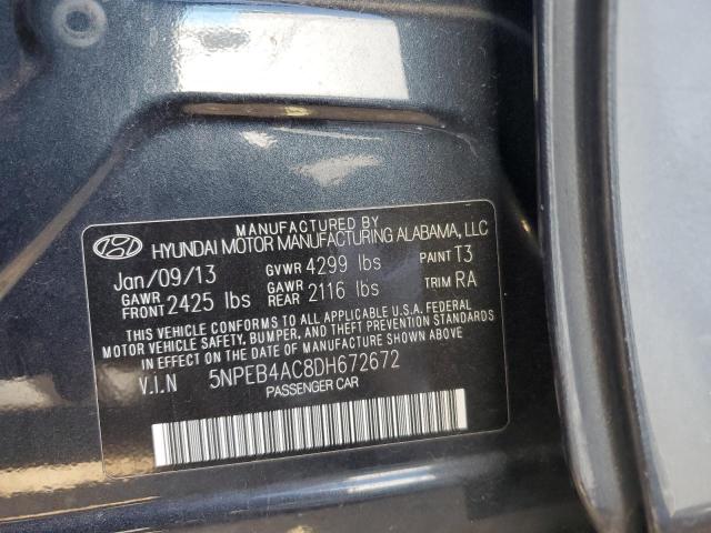 Photo 10 from auction – 2013 HYUNDAI SONATA GLS with VIN 5NPEB4AC8DH672672