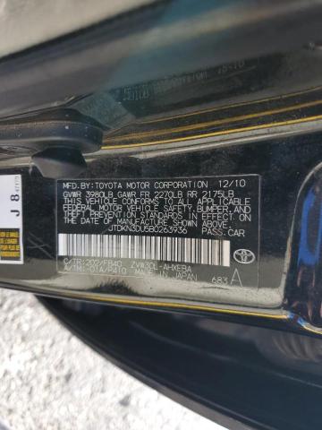 Photo 10 from auction – 2011 TOYOTA PRIUS with VIN JTDKN3DU5B0263936