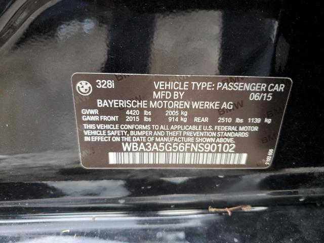 Photo 10 from auction – 2015 BMW 328 I with VIN WBA3A5G56FNS90102