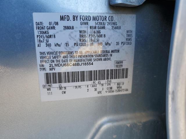 Photo 10 from auction – 2008 LINCOLN MKX with VIN 2LMDU68C48BJ18554