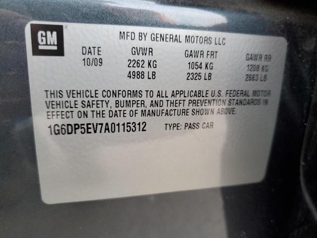Photo 10 from auction – 2010 CADILLAC CTS PREMIU with VIN 1G6DP5EV7A0115312