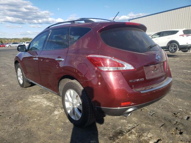 Photo 3 from auction – 2012 NISSAN MURANO S with VIN JN8AZ1MUXCW100349