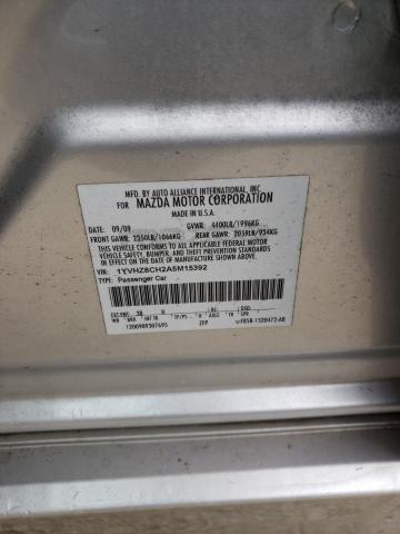 Photo 10 from auction – 2010 MAZDA 6 I with VIN 1YVHZ8CH2A5M15392