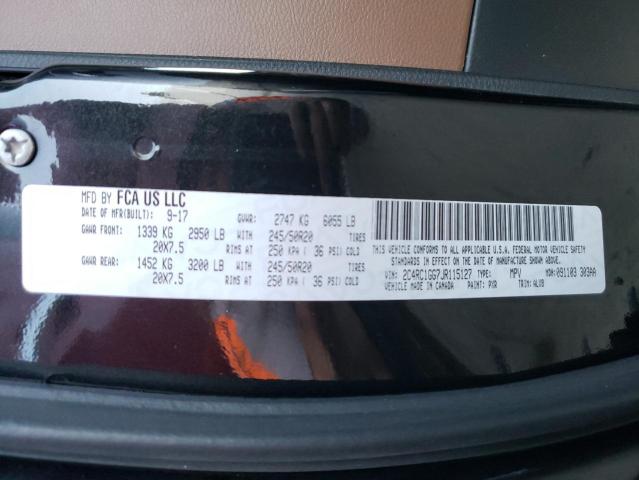 Photo 10 from auction – 2018 CHRYSLER PACIFICA L with VIN 2C4RC1GG7JR115127