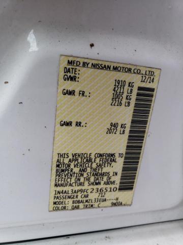 Photo 10 from auction – 2015 NISSAN ALTIMA 2.5 with VIN 1N4AL3AP9FC236510