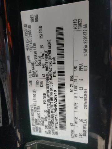 Photo 10 from auction – 2017 FORD F150 SUPER with VIN 1FTEW1CP5HFA20918