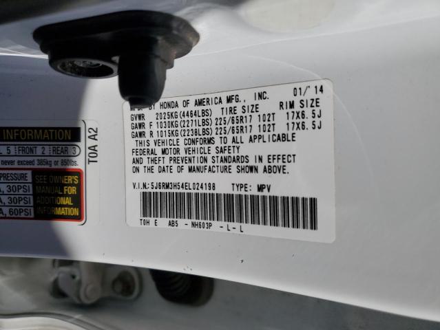 Photo 10 from auction – 2014 HONDA CR-V EX with VIN 5J6RM3H54EL024198