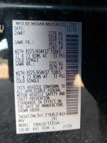 Photo 10 from auction – 2015 NISSAN ROGUE S with VIN 5N1AT2ML9FC798240