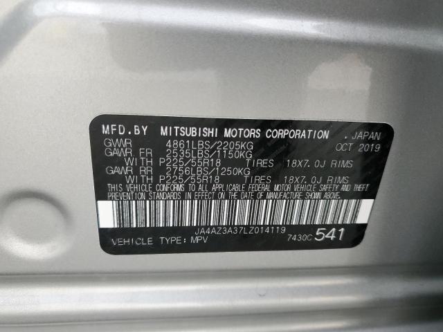 Photo 10 from auction – 2020 MITSUBISHI OUTLANDER with VIN JA4AZ3A37LZ014119