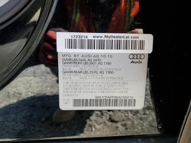 Photo 10 from auction – 2011 AUDI Q5 PREMIUM with VIN WA1CFAFP8BA039416