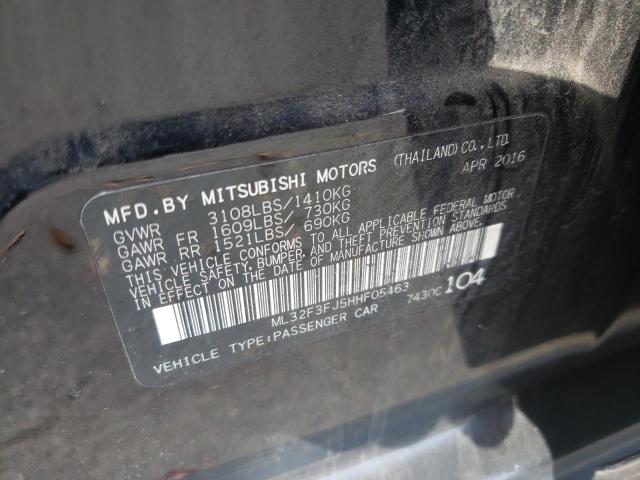 Photo 10 from auction – 2017 MITSUBISHI MIRAGE G4 with VIN ML32F3FJ5HHF05463