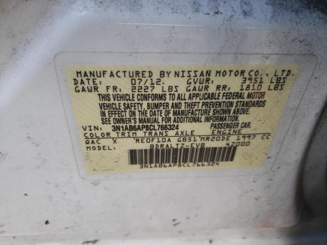 Photo 10 from auction – 2012 NISSAN SENTRA 2.0 with VIN 3N1AB6AP8CL766324