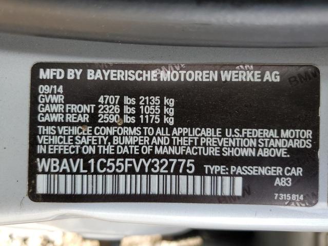 Photo 10 from auction – 2015 BMW X1 XDRIVE2 with VIN WBAVL1C55FVY32775