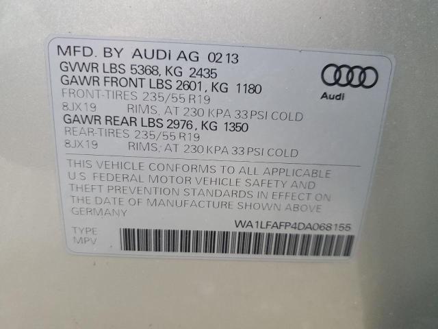 Photo 10 from auction – 2013 AUDI Q5 PREMIUM with VIN WA1LFAFP4DA068155