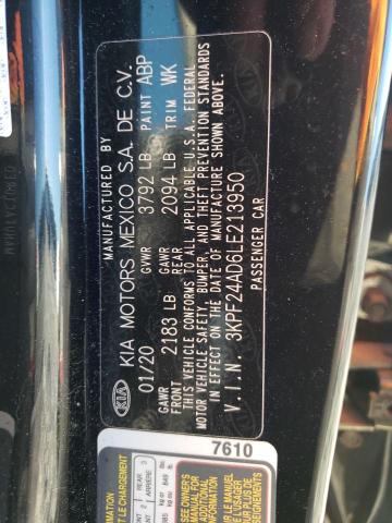 Photo 10 from auction – 2020 KIA FORTE FE with VIN 3KPF24AD6LE213950
