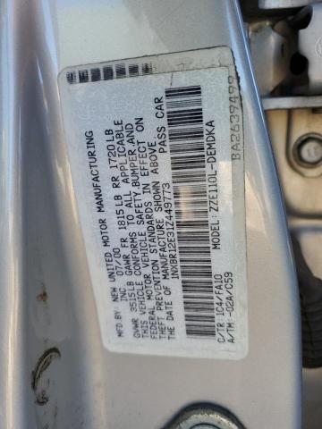 Photo 10 from auction – 2001 TOYOTA COROLLA CE with VIN 1NXBR12E31Z449773