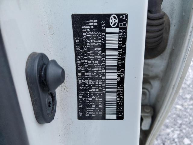 Photo 10 from auction – 2016 TOYOTA COROLLA L with VIN 5YFBURHE2GP517303