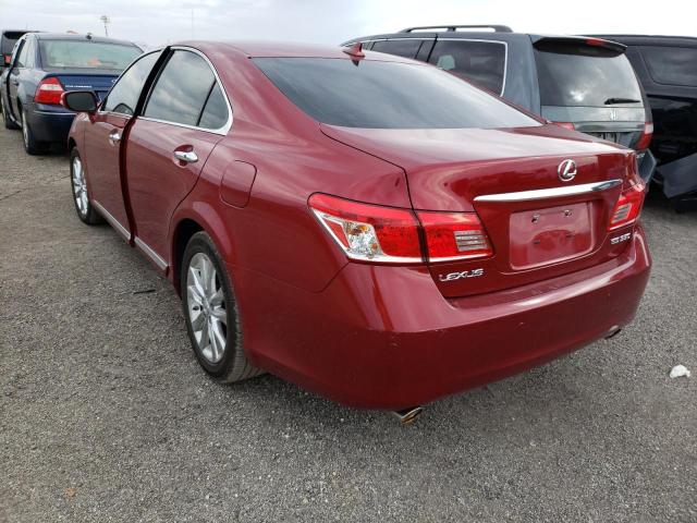 Photo 3 from auction – 2010 LEXUS ES 350 with VIN JTHBK1EG7A2378383