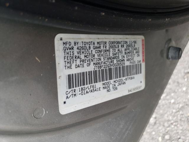 Photo 10 from auction – 1997 LEXUS ES 300 with VIN JT8BF22G3V0026529
