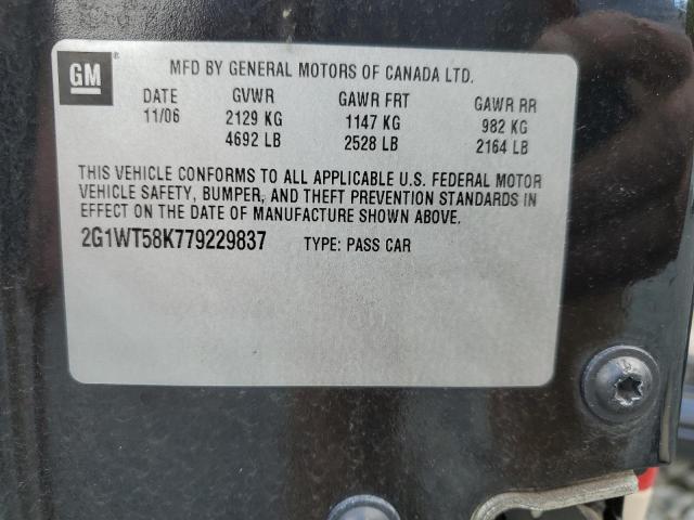 Photo 10 from auction – 2007 CHEVROLET IMPALA LT with VIN 2G1WT58K779229837