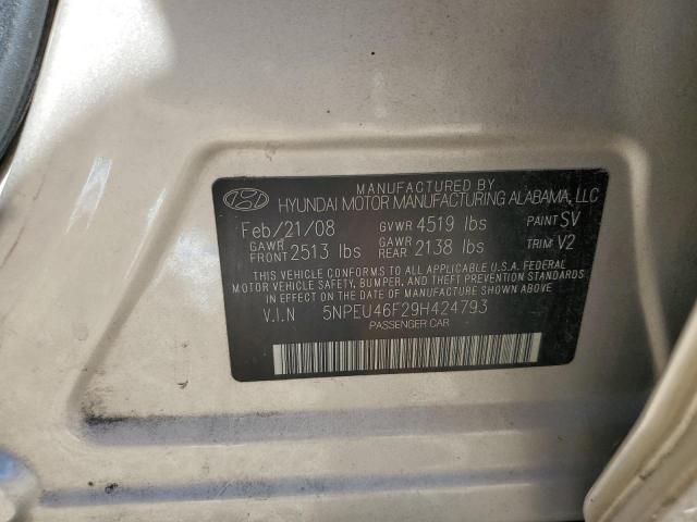 Photo 10 from auction – 2009 HYUNDAI SONATA SE with VIN 5NPEU46F29H424793