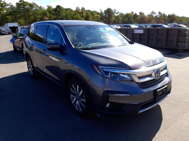 HONDA PILOT EX 2021 with VIN 5FNYF6H31MB052585 - Photo from auction