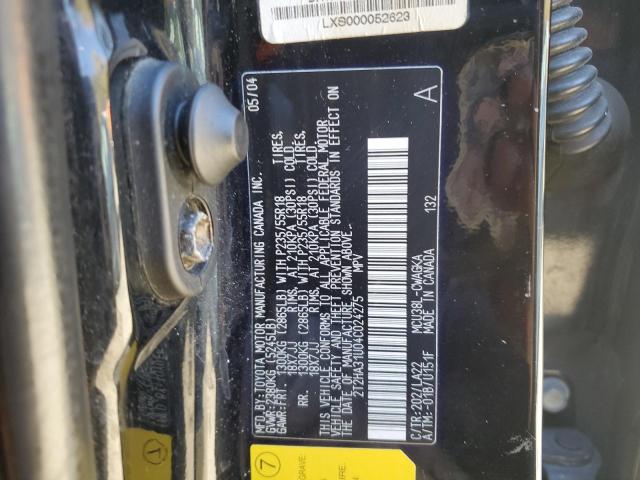 Photo 10 from auction – 2004 LEXUS RX 330 with VIN 2T2HA31U04C024275