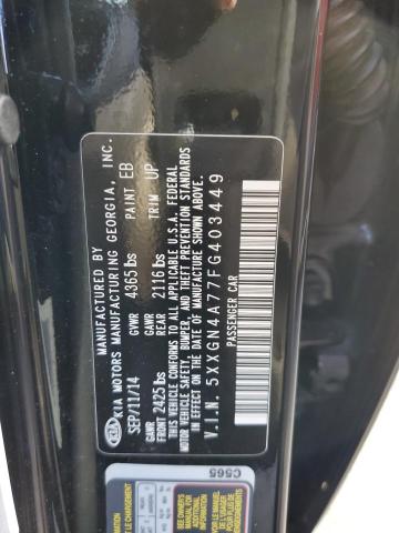 Photo 10 from auction – 2015 KIA OPTIMA EX with VIN 5XXGN4A77FG403449
