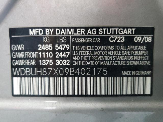 Photo 10 from auction – 2009 MERCEDES-BENZ E 350 4MAT with VIN WDBUH87X09B402175
