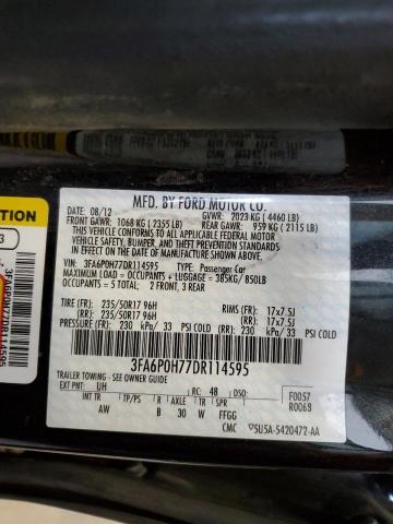 Photo 10 from auction – 2013 FORD FUSION SE with VIN 3FA6P0H77DR114595