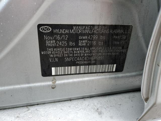 Photo 10 from auction – 2013 HYUNDAI SONATA SE with VIN 5NPEC4AC4DH646891