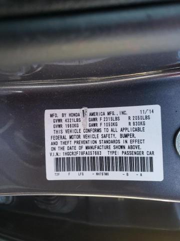Photo 10 from auction – 2015 HONDA ACCORD EX with VIN 1HGCR2F78FA057683