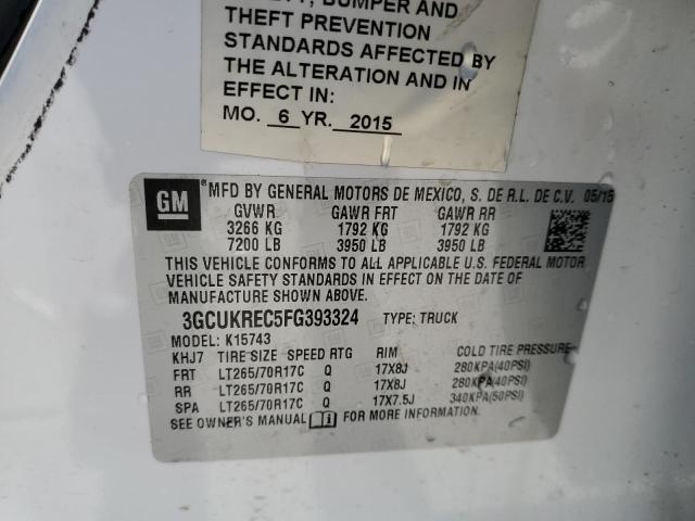 Photo 10 from auction – 2015 CHEVROLET SILVERADO with VIN 3GCUKREC5FG393324