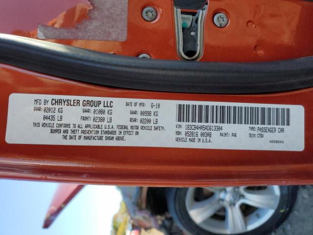 Photo 10 from auction – 2010 DODGE CALIBER SX with VIN 1B3CB4HA5AD613304