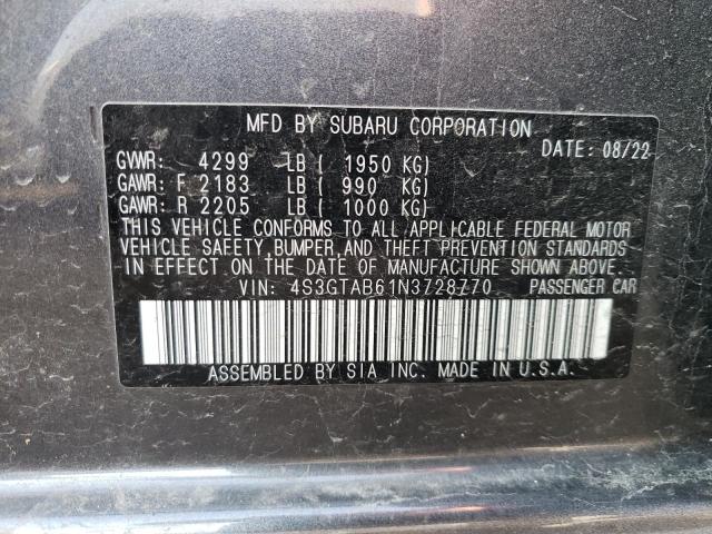Фото 10 с аукциона – 2022 SUBARU IMPREZA с VIN 4S3GTAB61N3728770