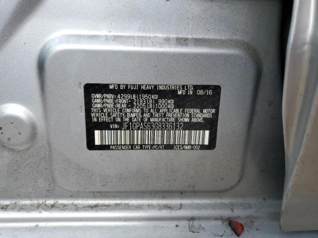 Photo 10 from auction – 2016 SUBARU IMPREZA SP with VIN JF1GPAS63G8336132
